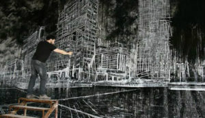 © Christian Leperino, Cityscape8, 2010, acrilico su pvc, 157x240 cm